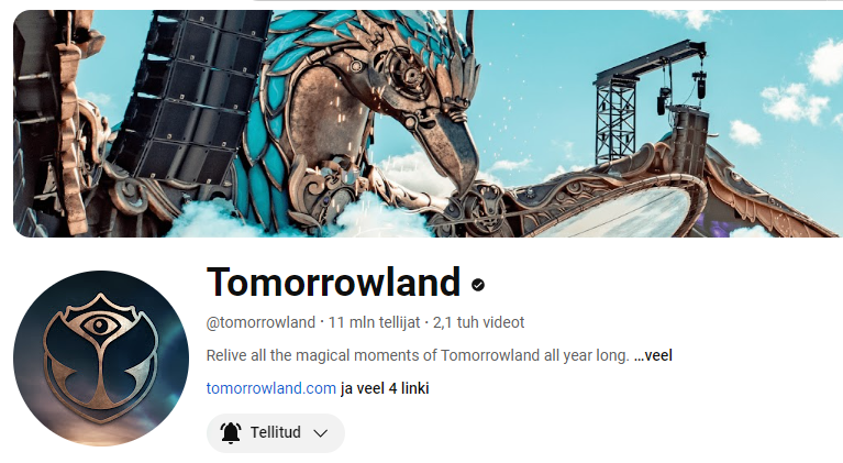Tomorrowland music festival will be live on YouTube 24/7