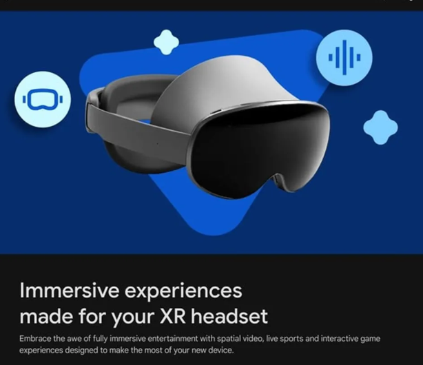 Google Play Store hints apps and games built for Android XR