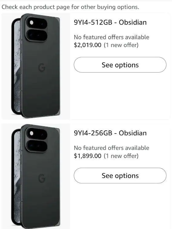 Pixel 11 Amazon listings reveal full US pricing and specs