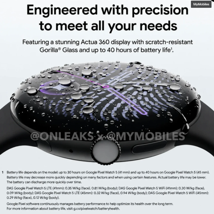Google Pixel Watch 5 leak reveals everything